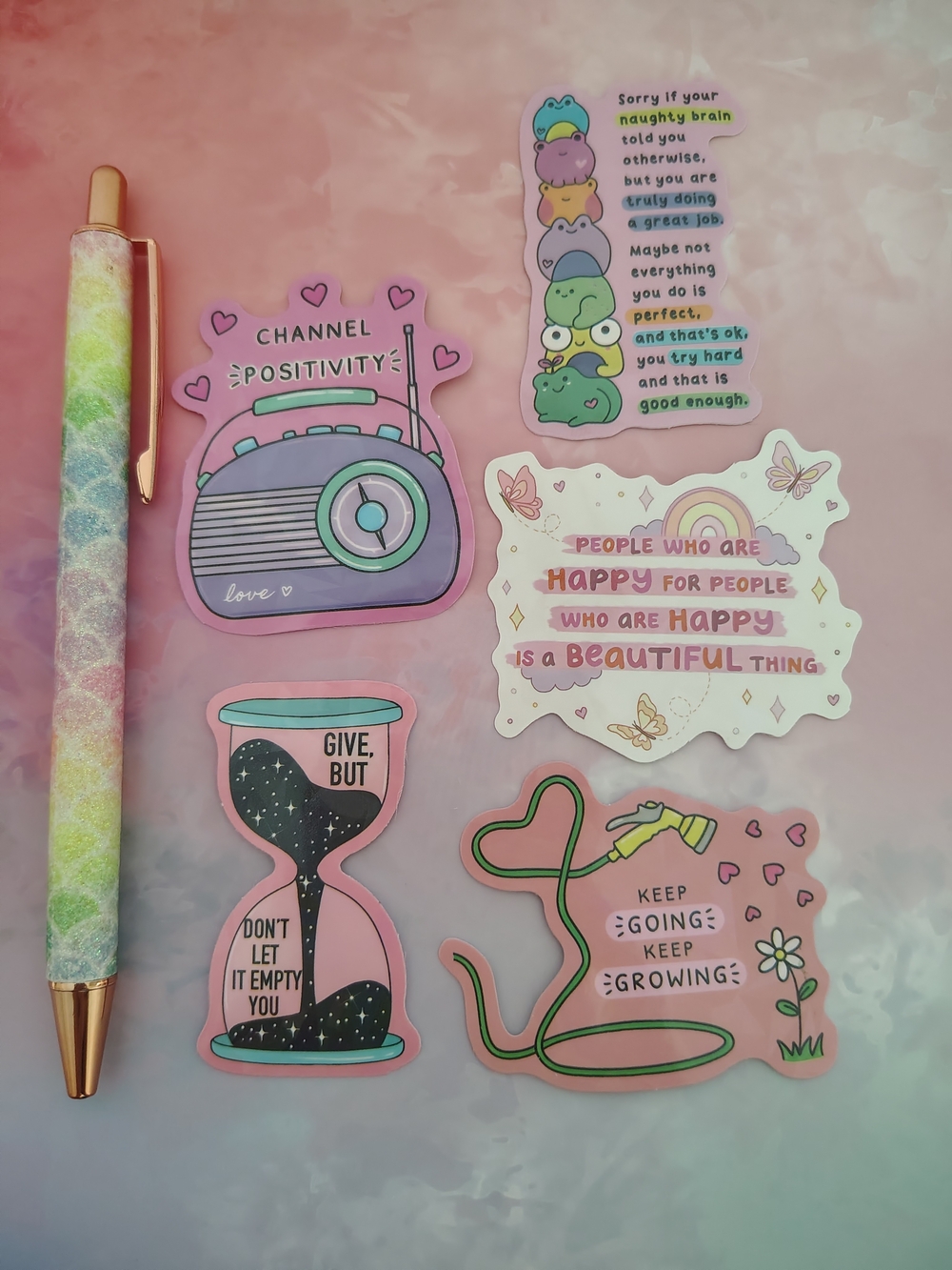 🪅Positive Mental Health Stickers Mix 5 Pieces- Set 4🪅